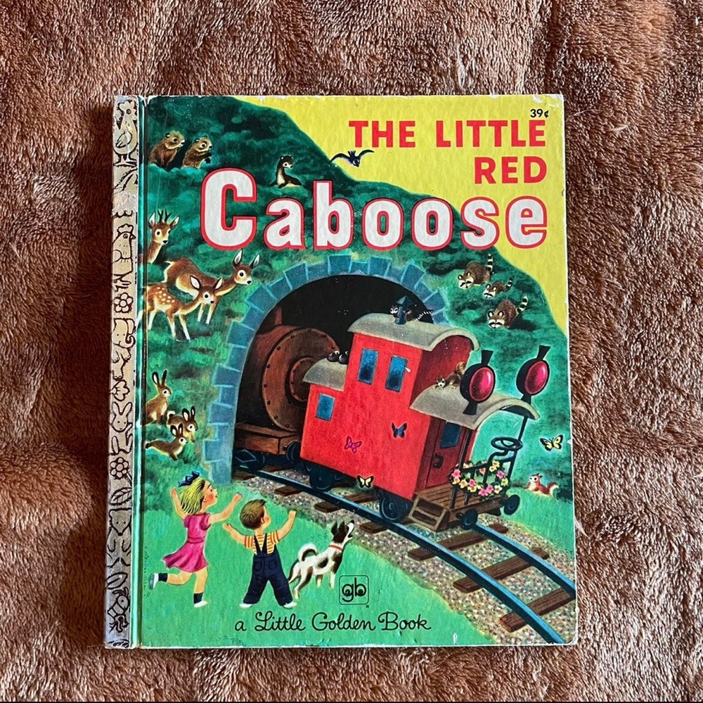 Vintage The Little Red Caboose Little Golden Book